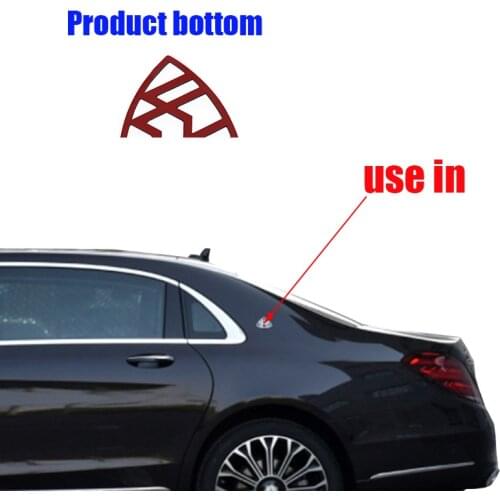 1pcs Fender side ABS Car logo sticker Fender Tail Front and Rear Rear tail door trunk sticker rear Emblem sticker Accessories