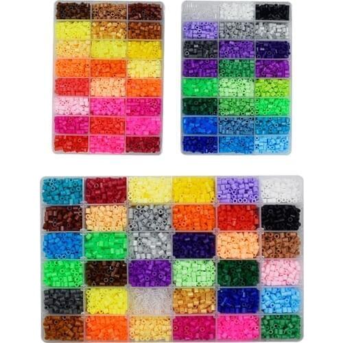 24/72 Colors 5mm Diy Toy Box Set Of Hama Beads Pegboard Accessories EVA Perler Fuse Beads For Children Puzzle Educational Jigsaw