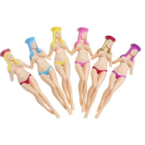 CRESTGOlf Golf Tees Size 75mm(2.95inch) Sexy Bikini Lady Golf Tees Gift Newest Design PlasticTees Golf Accessories 5 packs