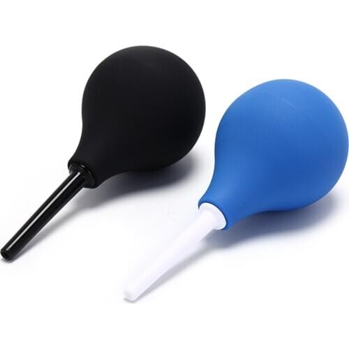 89ML Blue,Black Ball Type Enema Syringe Enemator Anal Cleaner Massage Toys Adult Health Care Feminine Hygiene Products