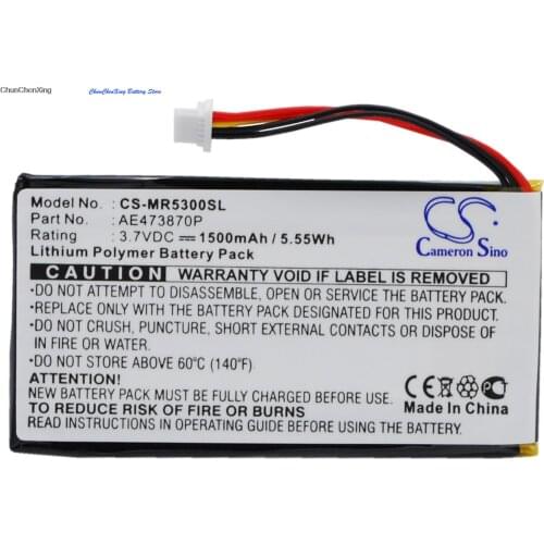 Cameron Sino 1500mAh Battery AE473870P for Magellan Maestro 5300, 5310, Elite 5340