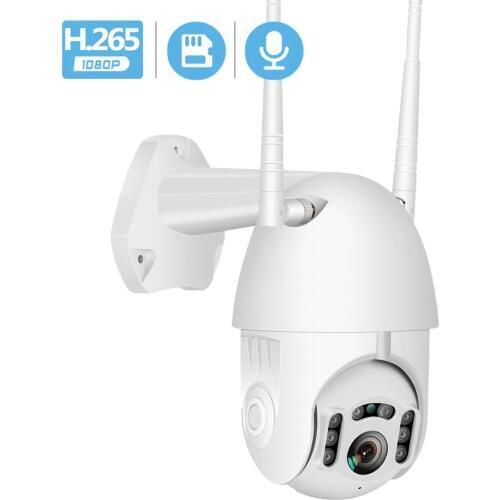 BESDER H.265 1080P Wifi Outdoor Waterproof PTZ Camera Speed Dome ONVIF Wireless Camera Two Way Audio Home Surveillance IP Camera