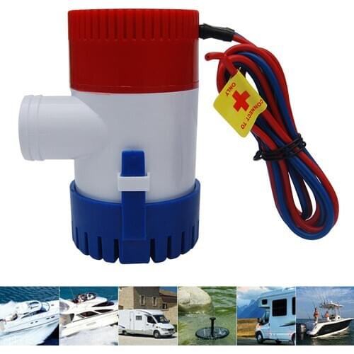 12v Electric Bilge Sump Marine Submersible Bilge Sump Home Garden Water Pump 1100gph Seaplane Motor Boats Drainage Machine