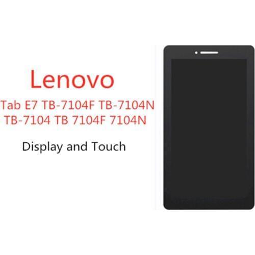 NEW 7"LCD Display and Touch Screen Digitizer Assembly For Lenovo TAB E7 TB-7104I TB-7104 TB 7104i BATTERY CASE COVER