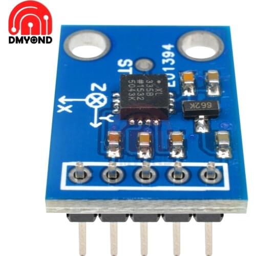 GY-61 ADXL335 Acelerometro 3-Axis Analog Output Accelerometer Module Angular Transducer 3V-5V Tilt Angle Module Replace MMA7260