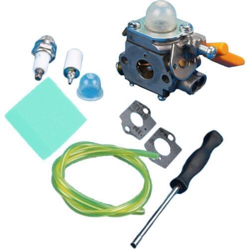 Carburetor Carb Air Fuel Filter Primer Bulb Gasket For Homelite Ryobi 26cc 30cc Trimmer/Zama C1U-H60 3080540 Useful