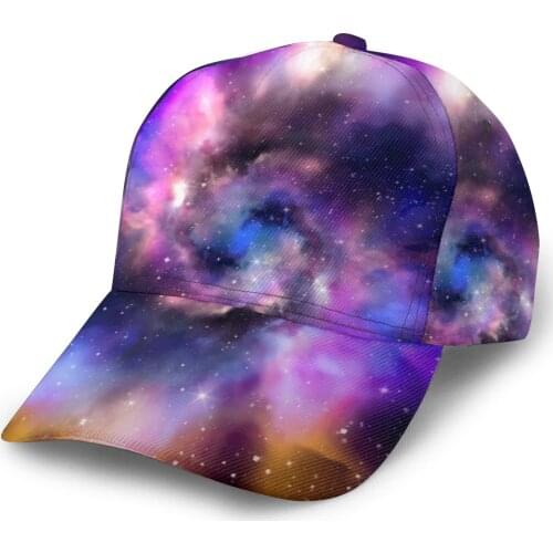 Watercolor Galaxy Star Outdoor Sport Caps Baseball Hat Men Women Visor Cap Baseball Cap Street Hip Hop Caps
