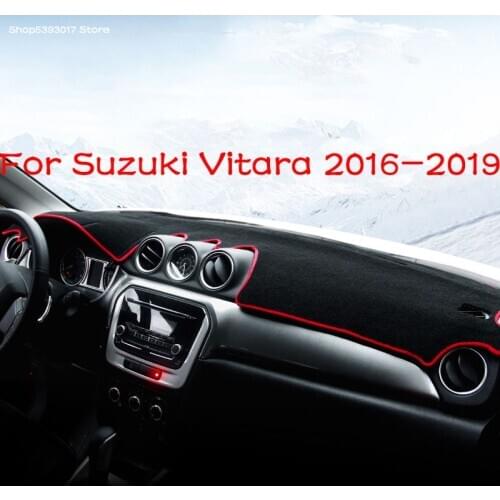 Car Centre Console Dashboard Cover Dash Mat Non-slip Sun Shade Pad Protector Carpet Trim For Suzuki Vitara 2015 2016 2017 2018