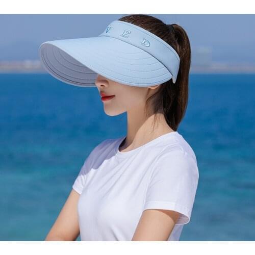 Outdoor sports cotton open top sunscreen hat UV protection large Brim Sun Hat Large brim outdoor sunshade hat