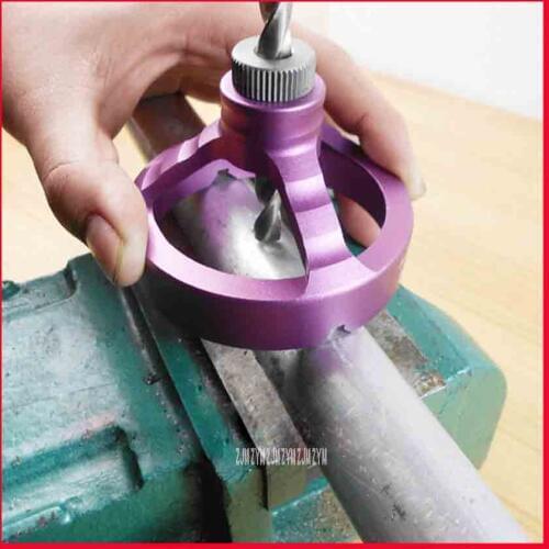 Drill Guide Woodworking Hole Puncher Vertical Drilling Fixture Wood Working Locator With M18*1 Knurled Drill Sleeve 6/8/10mm