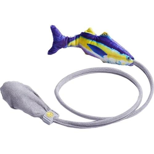 2021 New Realistic Cat Wagging Catnip Toy Dancing Moving Floppy Fish Cats Toy Simulation Pet Cat Funny Chew PlushToy