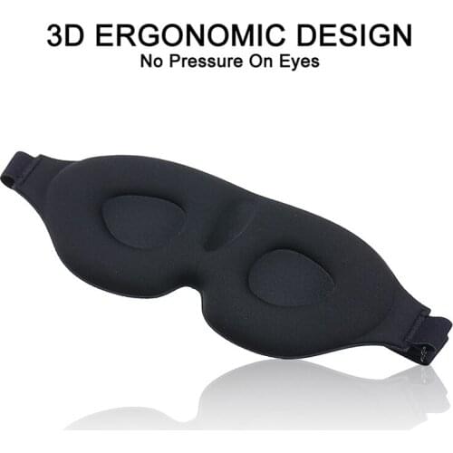 3D Sleep Mask Cover Shade Eye Patch Eyepatch For Men & Women Sleeping EyeshadeBlindfold Travel Accessories Portable