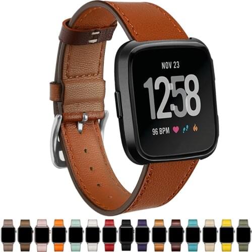 Leather band For Fitbit Versa /versa 2/versa lite strap Versa correa Replacement Bracelet belt smartwatch Watchband accessories