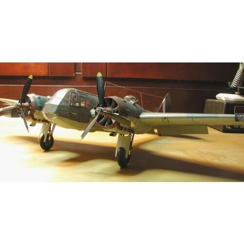 High quality The British Blenheim fighter GPM173 Paper Model Kit