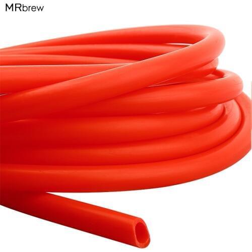 1M Red Food Grade Silicone Tubing 8mm ID 12mm OD, High Temperature Resistance Home Brewing Beer Hose Tube Pipe Top Quality