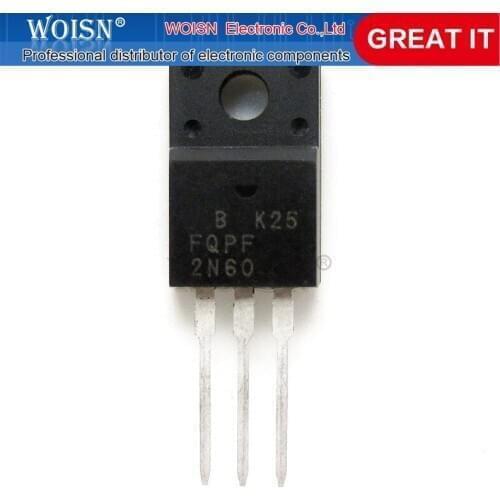 10PCS FQPF2N60C 2N60C TO-220 2N60 TO220 MOS FET transistor New original In Stock