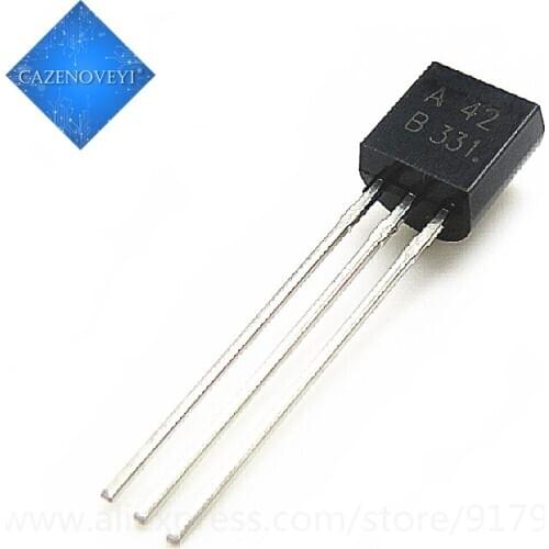 100pcs/lot MPSA42 TO-92 A42 TO92 new triode transistor In Stock