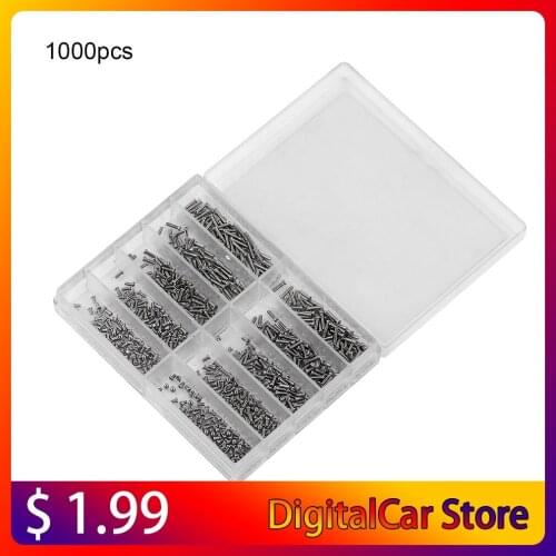 1000Pcs/set Tiny Assortment For Clock Watch Eye Glasses Screws Repair Kit Tool watch for parts Repair Kit Tools Kit