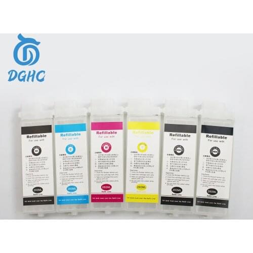 12pcs 260ML PFI-101 PFI-103 Refillable Ink Cartridge for Canon iPF5000 iPF5100 iPF6100 iPF6200 printer With Chip