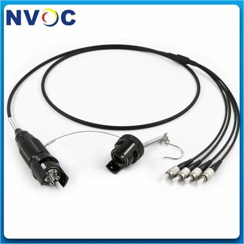 2/4/8/12C SM Outside Waterproof IP65/68 Broadcast Petrochemical Plant Used Feild Military Tactical Armored Optic Patch Cord