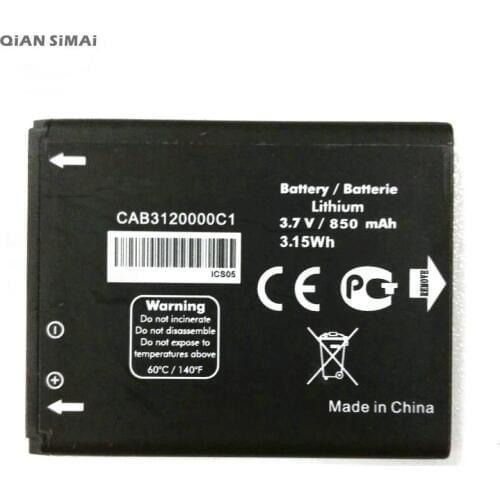 1pcs 100% High Quality CAB3120000C1 Battery For Alcatel One Touch OT710 OT880 768 OT888A OT880A BeeLine Dual