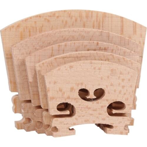 Maple Wood Acoustic Violin Bridge Regular Type 1/8 1/4 3/4 1/2 Size Musical Instruments