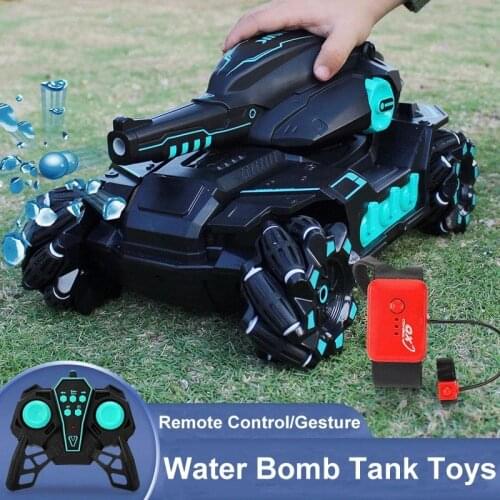 Large RC Car Tank Toys for Children Boys Remote Control Gesture Water Bomb Cars Juguetes Para Ninos Boys Birthday Xmas Gift