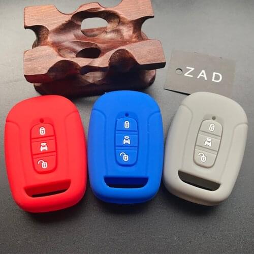 ZAD silicone Rubber car key cover case protection fob set For Chevrolet Captiva Remote Control Holder 3 Button Smart Key Shell