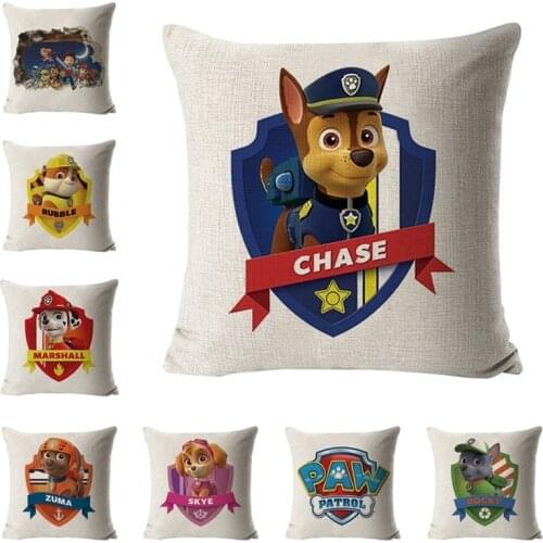 Paw Patrol Hug Pillowcase Sofa Ryder Patrulha Canina Anime Figures Pillow Case Cushion Pillowcases Children Birthday Gifts Toys