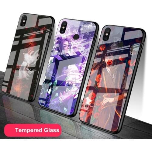 Mo Dao Zu Shi DIY Tempered Glass Phone Case for Redmi 7A 8 9 NOTE 9 8 7 6 Pro Luxury printed cover shell