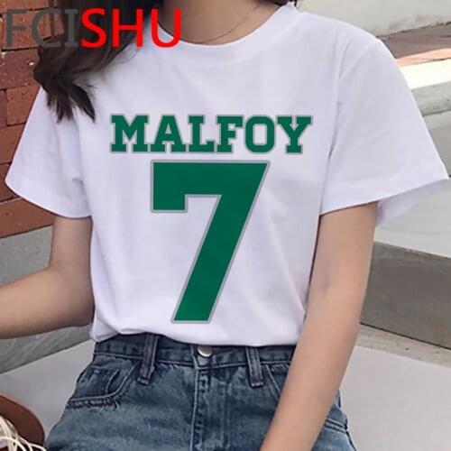 Draco Malfoy t shirt female ulzzang 2021 plus size summer top t shirt harajuku plus size