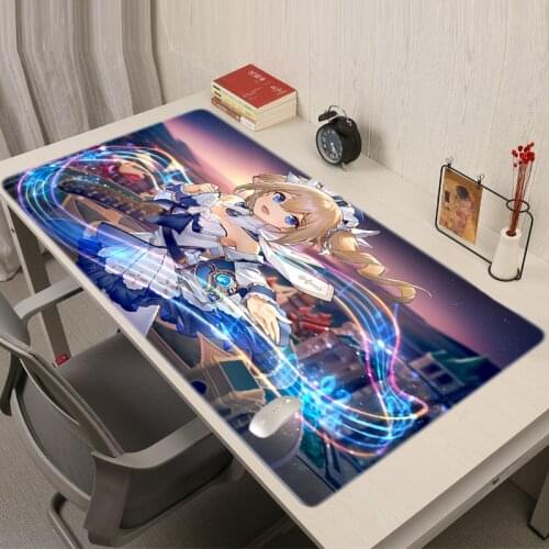 Genshin Impact Mouse Gamer Desk Gamers Accessories Mausepad Anime Mouse Pad Xxl Pc Gamer Complete Varmilo Gaming Keyboard Mice