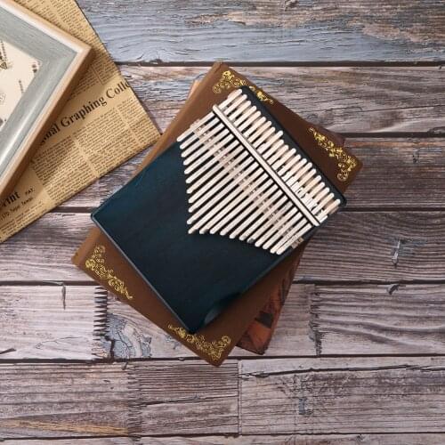 Quality Musical Instrumentos Musicales Percussion Musical Instrument 21 Keys Kalimba Mahogany Wood Thumb Finger Piano