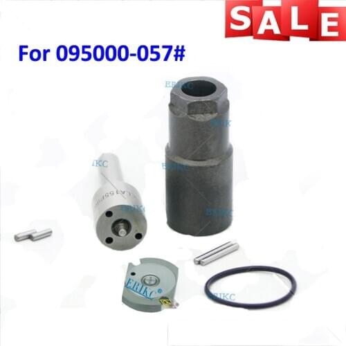 ERIKC 095000-0571 Injector Overhaul Repair Kits Nozzle DLLA147P747 Valve Plate, Pins, Sealing Ring for 095000-0570 (23670-27030)