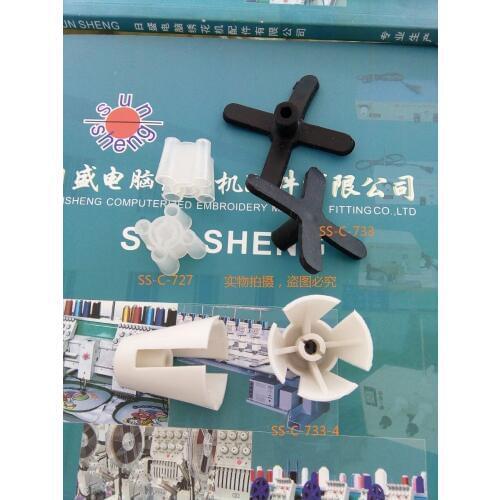 Computer embroidery machine four angle rubber wire cylinder positioning sleeve, a basket of flowers