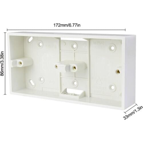 Switch Box PVC Flame Retardant 86 Single Wall Socket Cassette Panel Base Junction Box Socket Back Box