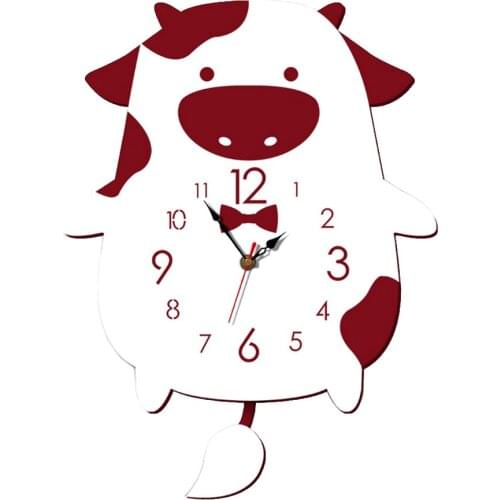 Creative Cute Design Nordic Style Wall Clocks For Home Bedroom Decor