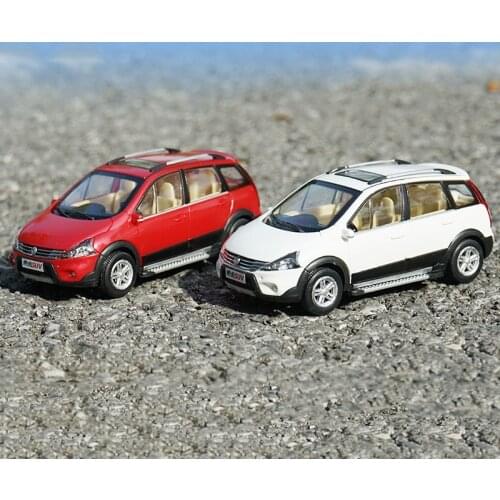 1:43 Scale Dongfeng Jingyi Classic SUV Small Passenger Car Plastic Car Model Collectible Decoration Gift Toy Cars