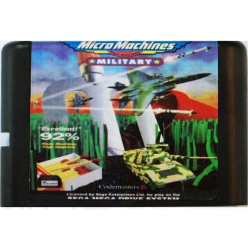 Micro Machines Military 16 bit MD Game Card For Sega Mega Drive For SEGA Genesis