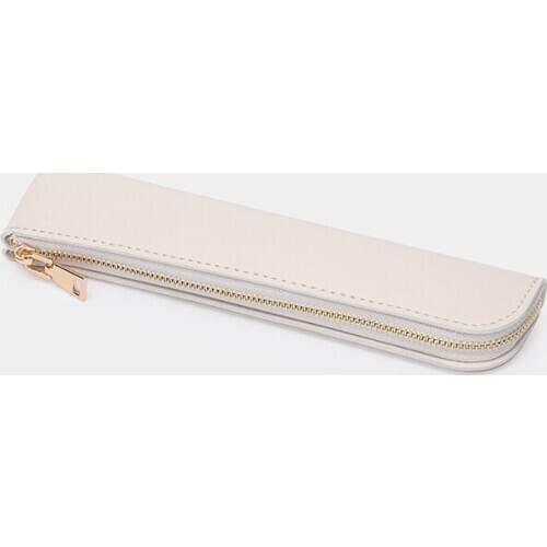 Korean version of mini small fresh business pencil case simple solid color men and women pencil case stationery bag