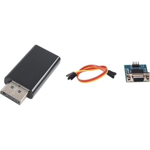 Top RS232 Serial Port To TTL Converter Module & Display Port DP Male To HDMI Female Adapter Converter Adaptor For HDTV 2Y