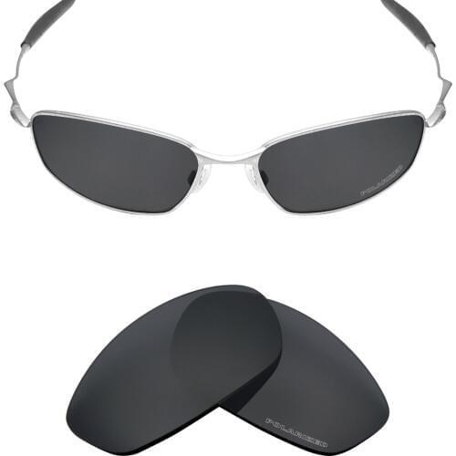Mryok+ POLARIZED Resist SeaWater Replacement Lenses for Oakley Whisker Sunglasses Stealth Black