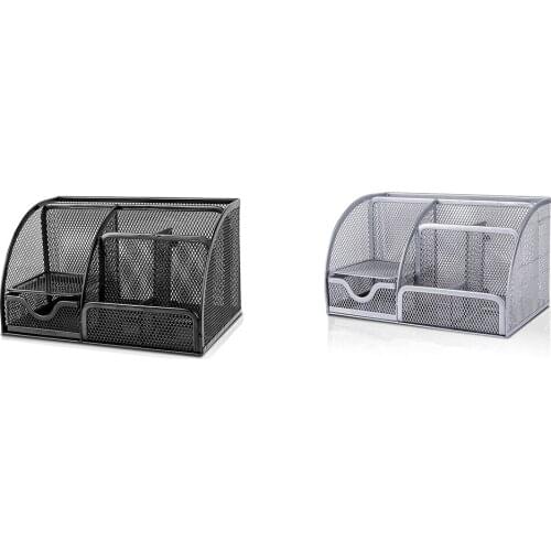 New Desk Organizer Desk Accessories Multifunctional Mesh Desk Organizers For Home Office Supplies Accessories