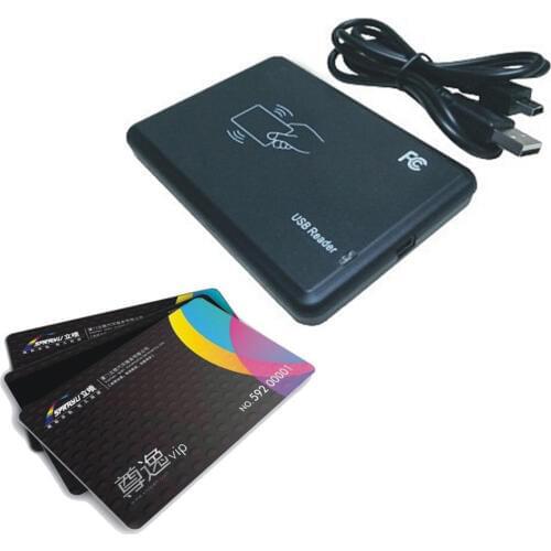 Printing 100 pcs 125KHZ RIFD card printed ,Membership card printing. +1 RFID reader 85X54mm