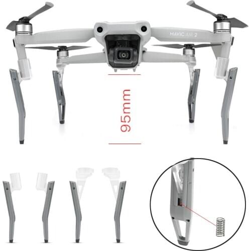 Shockproof Extended Landing Gear with Spring For DJI Mavic Air 2 Extended Support Leg Tripod Landing Protection