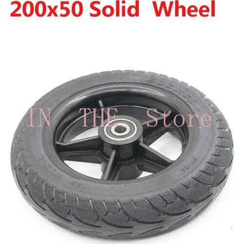 8 Inch 200x50 Solid Wheel Tyre 200*50 Solid Tire with Plastic Hub for Electric Scooter Accessories