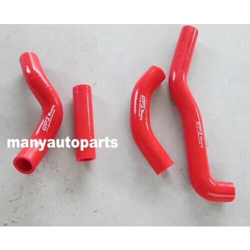 Silicone Radiator Hose For KAWASAKI KX250 KX 250 1988 1989 88 89 RED