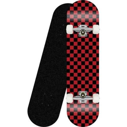Skateboard 80CM Four-Wheel ABEC - 7 Double Snubby Maple Skateboard Thermal Transfer Printing Pattern High Speed Drift Skateboard