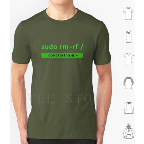 Sudo Linux Programming Command T Shirt Diy Big Size 100% Cotton Init Funny Programmer Developer Developer Funny Meme