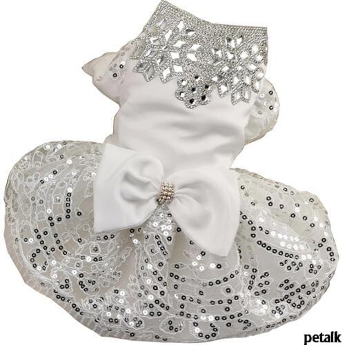 Luxury Pet Dog Wedding Dresses White Lace Cat Skirt Puppy Princess Dresses for Dog Cat Apparel XS S M L XL